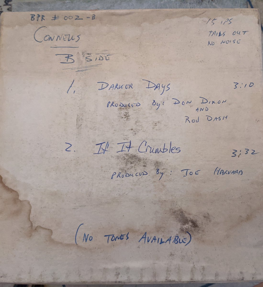 connellsmusic's tweet image. The good news is we found everything.😅

The bad news is at some point they got a little wet.😭

#mold #reeltoreel #deepstorage #archives