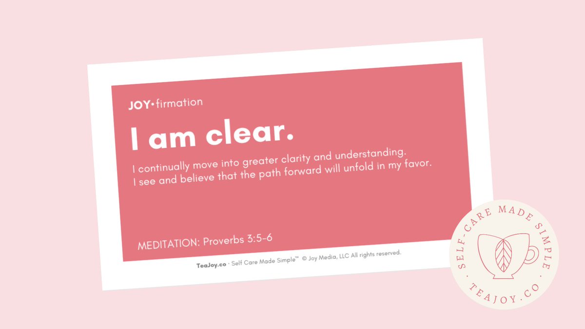 RobinRansom's tweet image. Progress today!!!

Something unique you get inside your TeaJoy box is four "JOY•firmation" cards. These cards are based on something my mother did with me. Story soon.

Check out the first one ↓

Get the 1st box teajoy.co

#buildinpublic
#tweet100