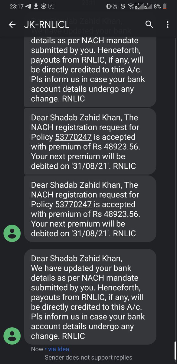 Aund_Shund's tweet photo. Without my consent you are sending mandate and getting it approved from my bank. Isn't it a #Crime? 
Please remember i have raised a request to cancel mandate and it was approved on 25 aug.
@DCP_CCC_Delhi @FinMinIndia 
Plz plz plz help🙏🙏🙏 https://t.co/tFuZ76BQKQ