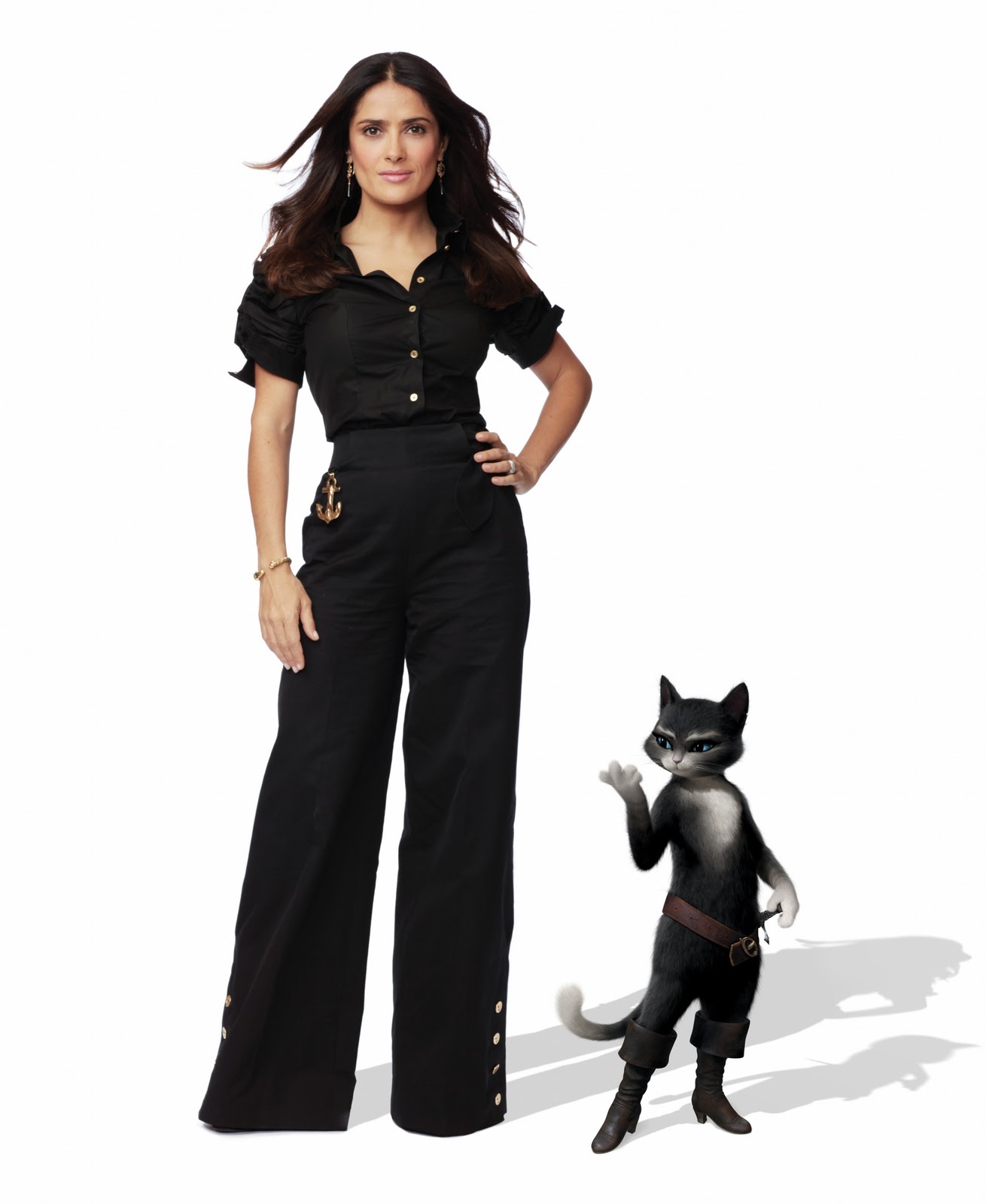 Happy 55th Birthday to the voice of Kitty Softpaws, Salma Hayek!   (September 2nd, 1966) 