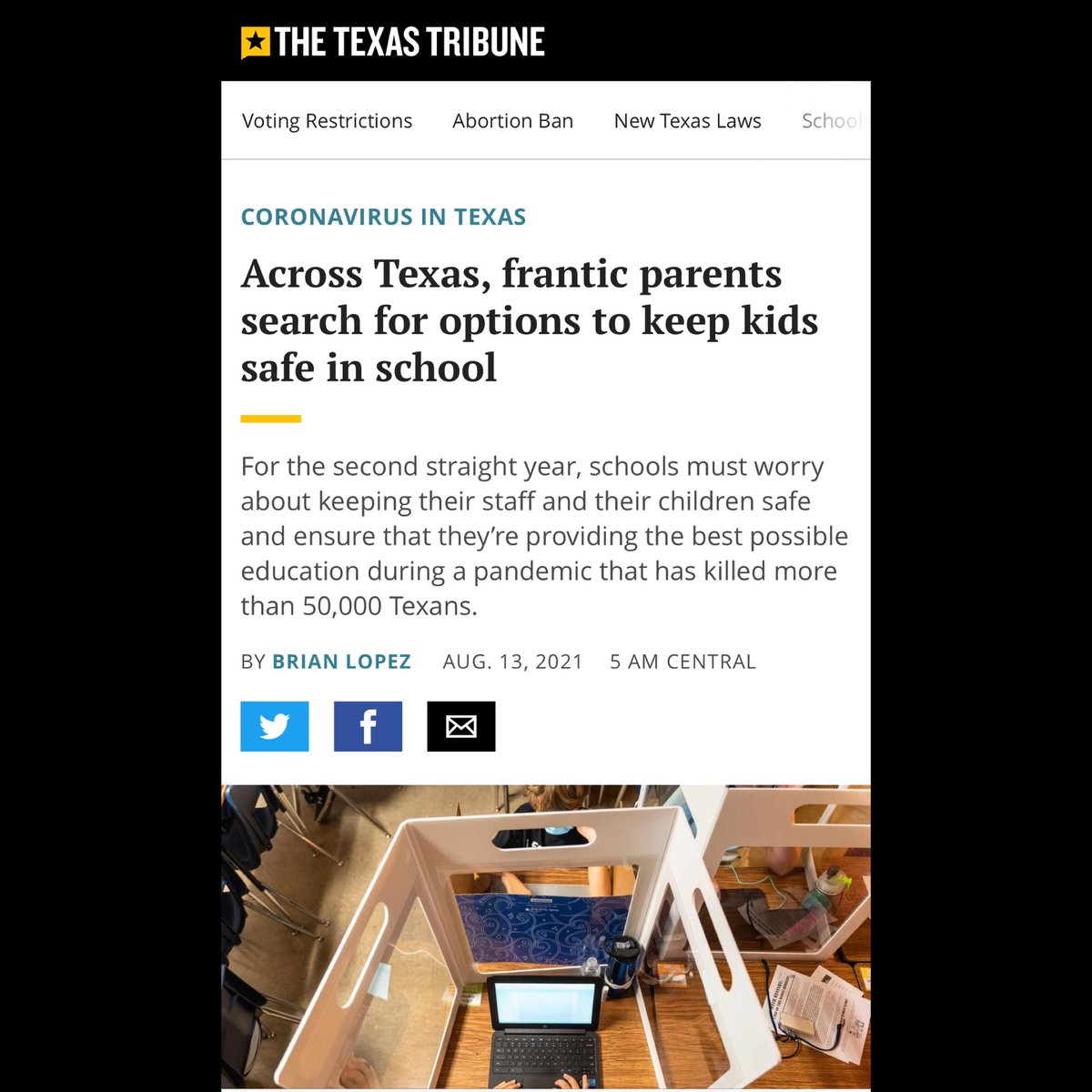 Let’s keep our kids safe. #kids #COVID #BackToSchool #school #safespace #homeschool #afterschool #learn #math #Health #Freedom #respect #love #escuelas
google.com/amp/s/www.texa…