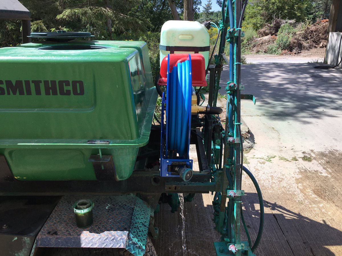 Beautiful new self retracting hose reel, perfect for watering or those hard to reach areas.