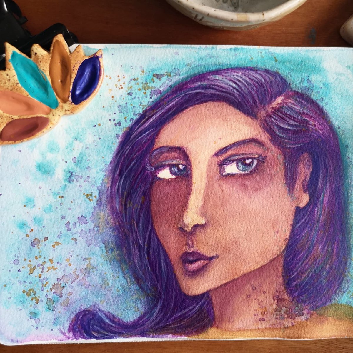 MissThundercat's tweet photo. Completing my 'Padme's Jewel' paint collection has been such a long and rewarding journey. Paintmaking has been my biggest comfort during this strange year.
What has your comfort been in this time? #ArtistOnTwitter #paintmaker #portraitpainter https://t.co/tKWlCFJ7ho