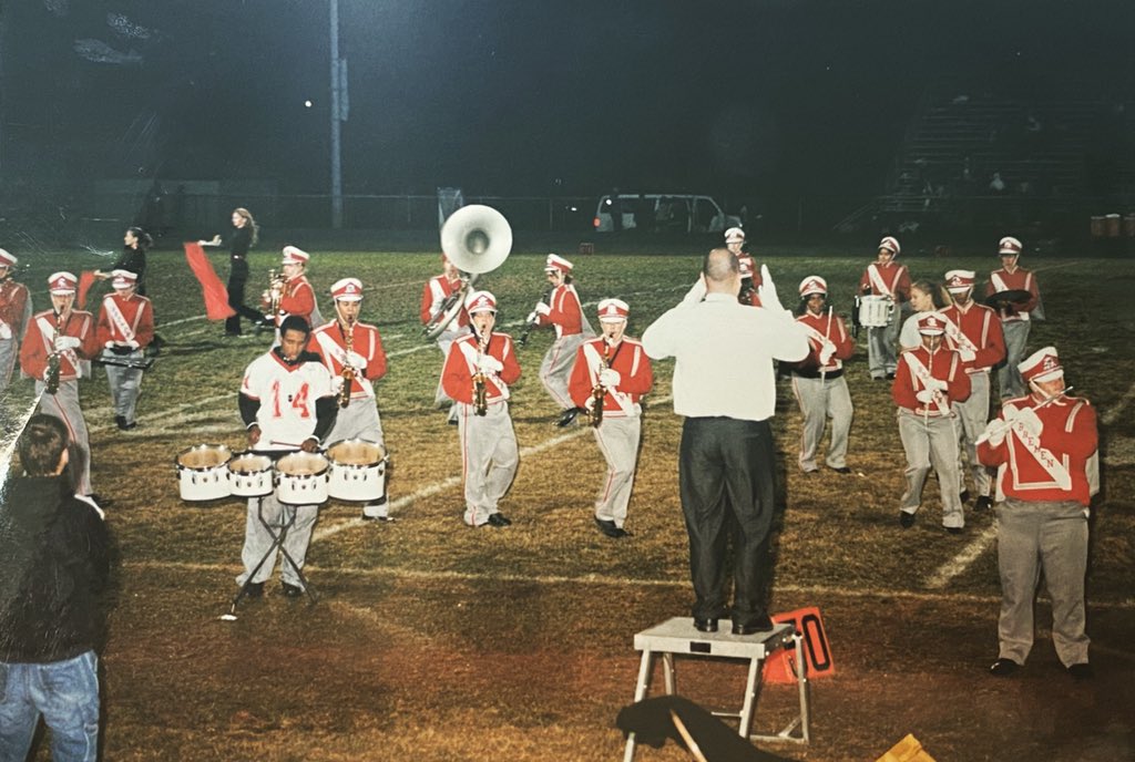 BREMENHSMUSIC's tweet photo. Name that drum major!  17 years ago, #tbt https://t.co/Cc4q3dokz0