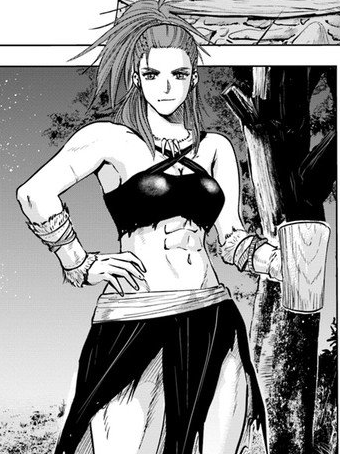 Darklonewolf8's tweet photo. @Gwahar8 Hey just wanted to share this with you. Her name is Mireille from a novel/manga called Road to Kingdom. https://t.co/pbClW5Rjoj
