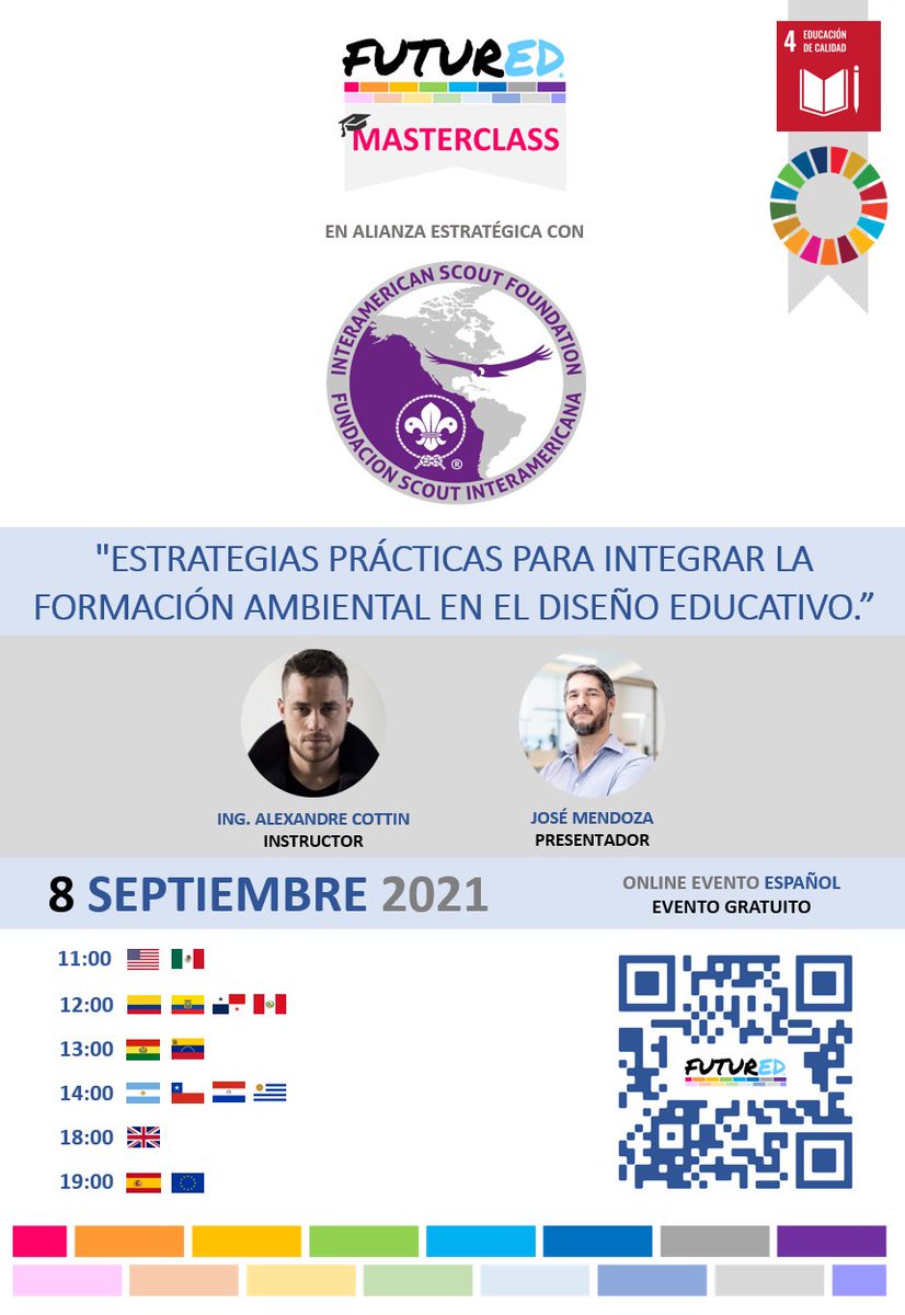 futur_ed's tweet photo. FuturED MASTERCLASS "ESTRATEGIAS PARA INTEGRAR LA FORMACIÓN AMBIENTAL ERN EL DISEÑO EDUCATIVO."
Para registrarse: https://t.co/qFHVhAv5KV https://t.co/2R26rzI5ch