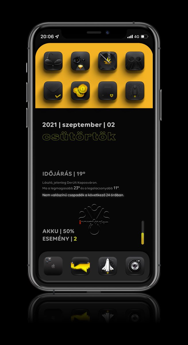 GaracziLaszlo's tweet image. WeatherHTML2.0
@thewaytozion 
HS &amp;amp; Wall
@kleinmone 
Icons
@Attairdu57slm 
Depths
@Polyphian 
Mockup
@screenshot_pro 

#ios15beta8 
#nojailbreak