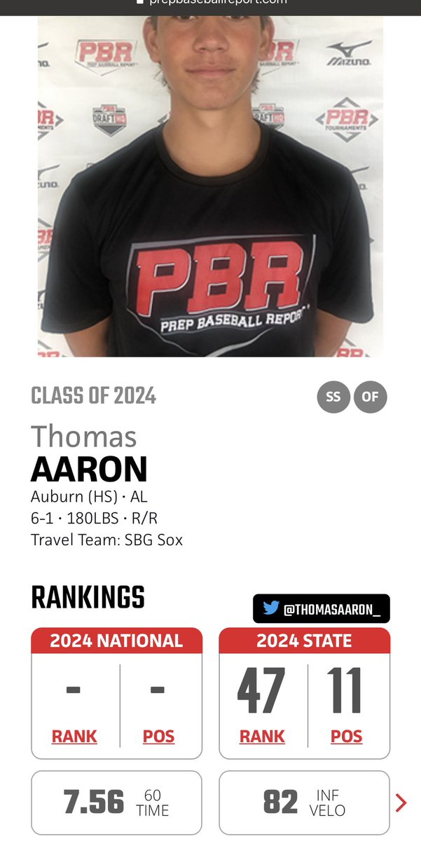 thomasaaron_'s tweet photo. Thank you @PBR_Alabama for the new ranking‼️ https://t.co/LPGohaIkj4