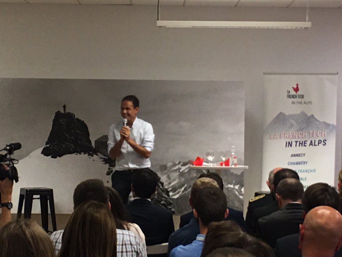 C’est parti pour <a href="/cedric_o/">Cédric O</a> à la <a href="/FTAlps/">French Tech in the Alps</a> #startups