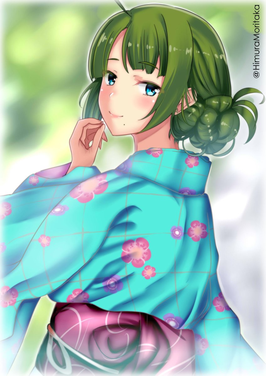 夕雲(艦これ) 「見返り美人な夕雲姉さん
夕雲「提督、お待たせいたしました、では参りますか?」 」|火村 モリタカ＠/5月COMITIA144（B51a)/その次は神戸かわさき10のイラスト