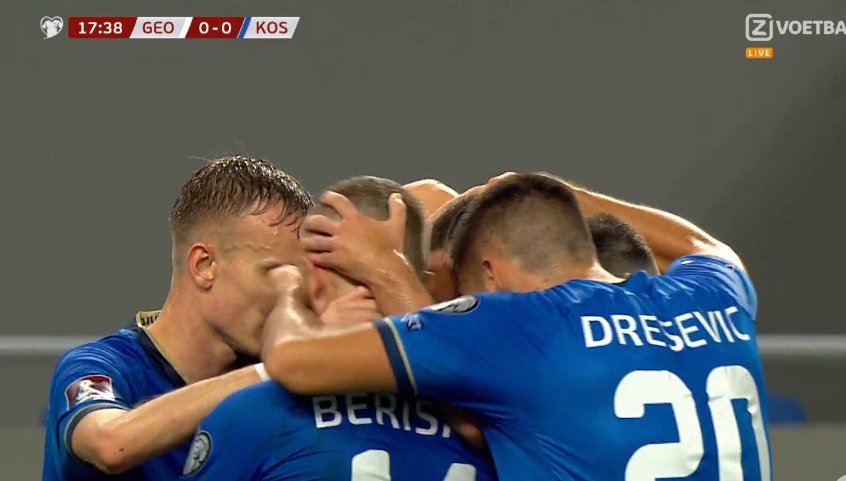 Kosovo__ESP's tweet photo. Dรญa histรณrico para el fรบtbol kosovar. La selecciรณn nacional de #Kosovo ๐ฝ๐ฐ logra su primera victoria en una fase de clasificaciรณn mundialista tras imponerse por 0-1 a #Georgia ๐ฌ๐ช con gol de Kotcholava en propia puerta (min.18).
#GEOKOS #EuropeanQualifiers #WorldCup2022 #Catar2022 https://t.co/5lmrqq2OPt