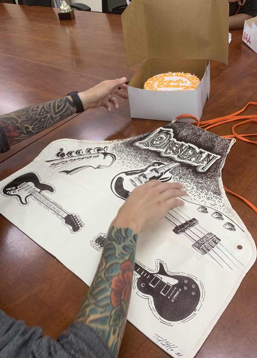 Thank you Ted for making Brendan this  apron as a going away gift!