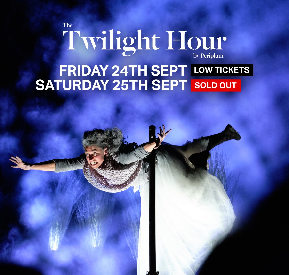 YES! 🎉  Saturday night is all sold out!
Very limited free Friday tickets remaining: festivalofthesky.com

Don't miss out on the chance to immerse yourself in The Twilight Hour by Periplum this September!