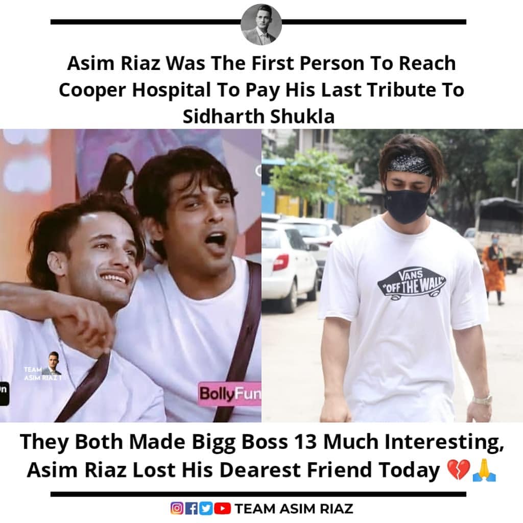 itz_aryan_0143's tweet image. Asim Riaz was the first person to reach Cooper hospital to pay hi last tribute to #SidharthShukla 

#SidharthShuklaTheShiningStar
#SiddharthShuklaRIP

#SidSim ❤️