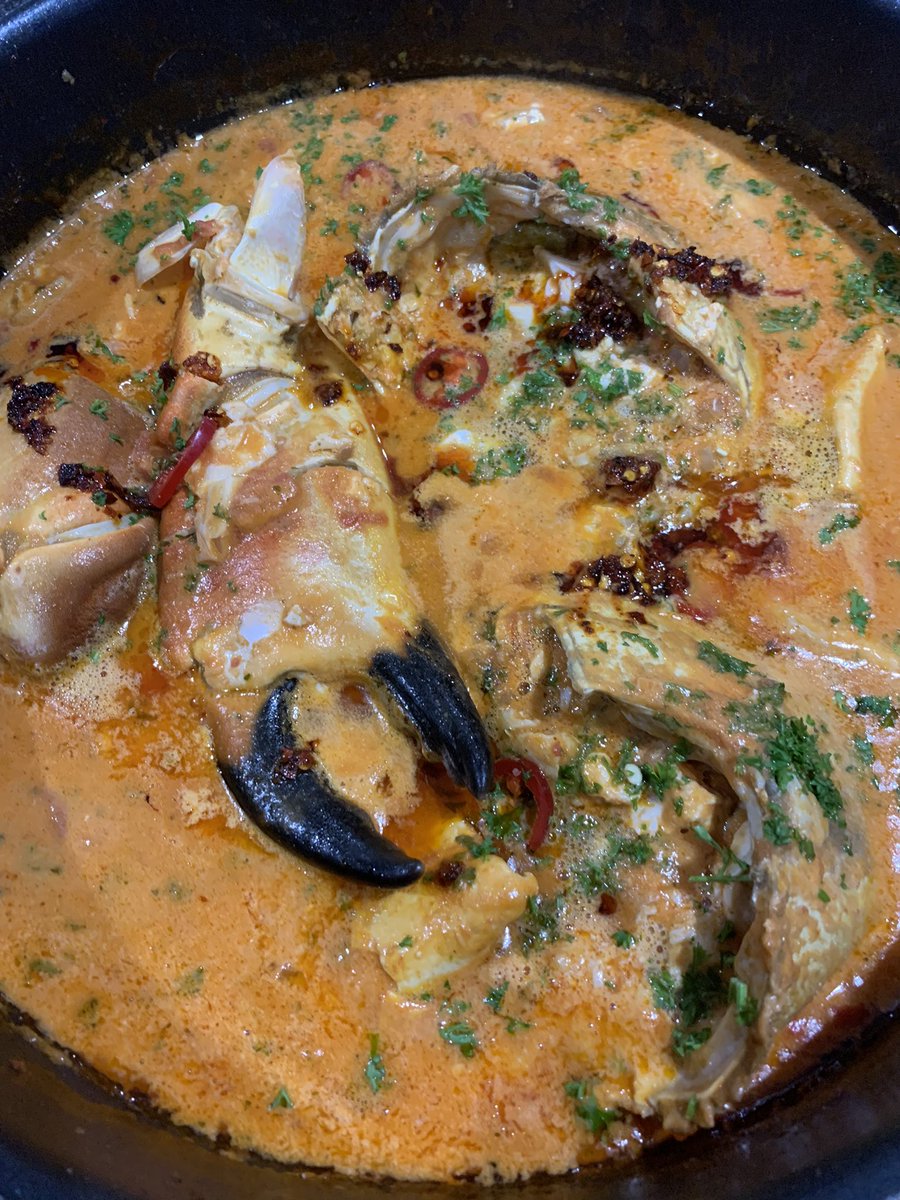 Chilli crab this evening!