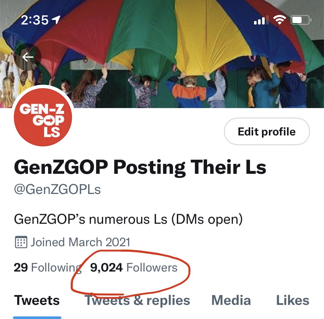 GenZGOPLs's tweet photo. Thanks for 9K! https://t.co/gHTCsQ5Dng