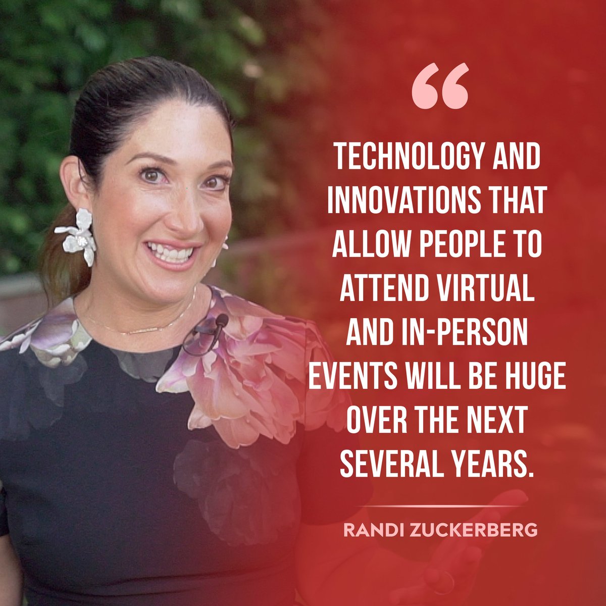 randizuckerberg's tweet image. The more people I talk to, the more people are craving connective experiences again. Who’s back in action attending in-person events again? Watch this video on Industries for the Future.  #emergingindustries   youtu.be/jvIfCX7fN1Y