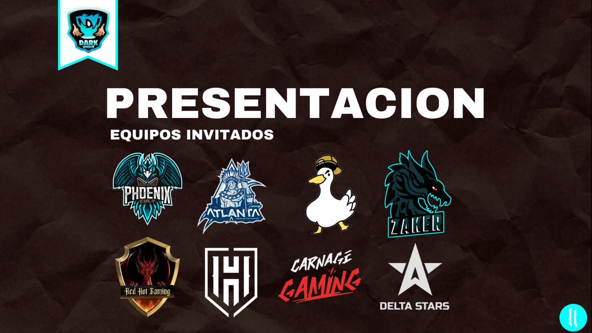 Dark_LeagueGG's tweet photo. #Presentacion 🏆

Tenemos el agrado de presentarles a los 8 equipos invitados a la competencia.

¡Con su gran nivel esperamos que den un gran espectáculo!

¡Bienvenidos y buena suerte! https://t.co/B6gpssZbju
