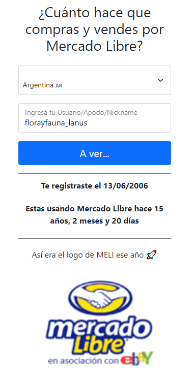 FlorayFauna_Lan's tweet photo. @ML_Argentina Unos cuantos años...  #22enMercadoLibre https://t.co/stcqeSeUqx