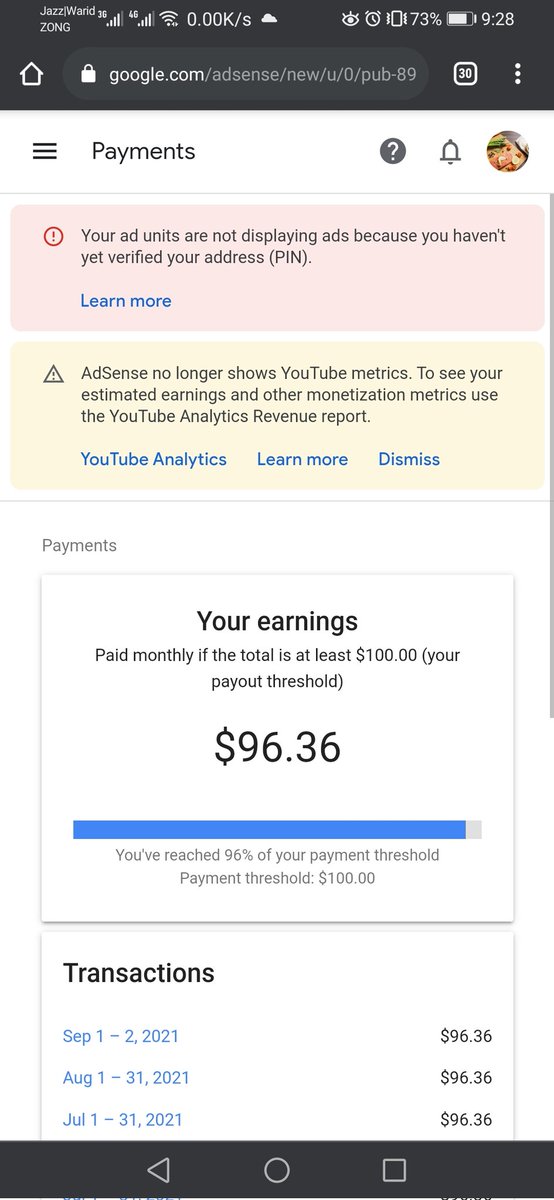Rfkdiaries's tweet photo. @TeamYouTube Screenshots are attached... Kindly help me to get my PIN... https://t.co/vbSociYn5h