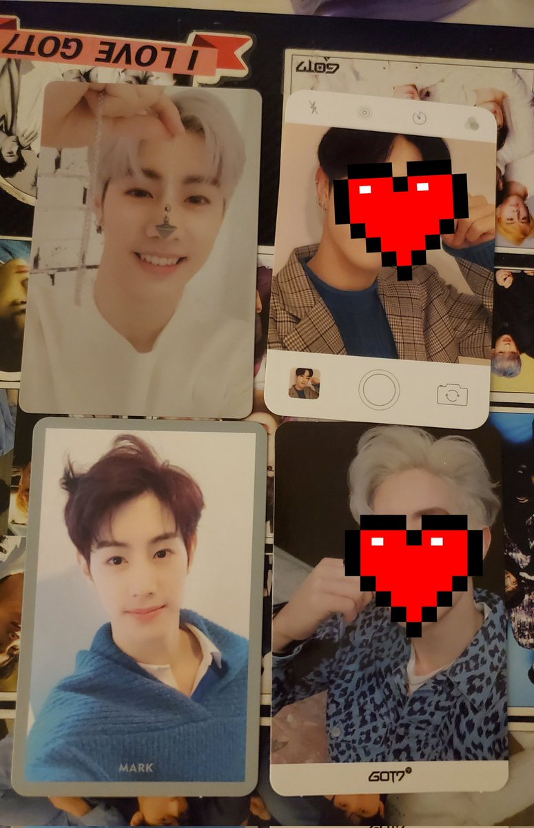JinPeachBlossom's tweet photo. Selling these photocards 5-6 dollars. #GOT7 #Ahgase #IGOT7 #Youngjae #MarkTuan #JacksonWang #bambam #Jinyoung #got7photocards #KPOP https://t.co/V6Kq3X61LA