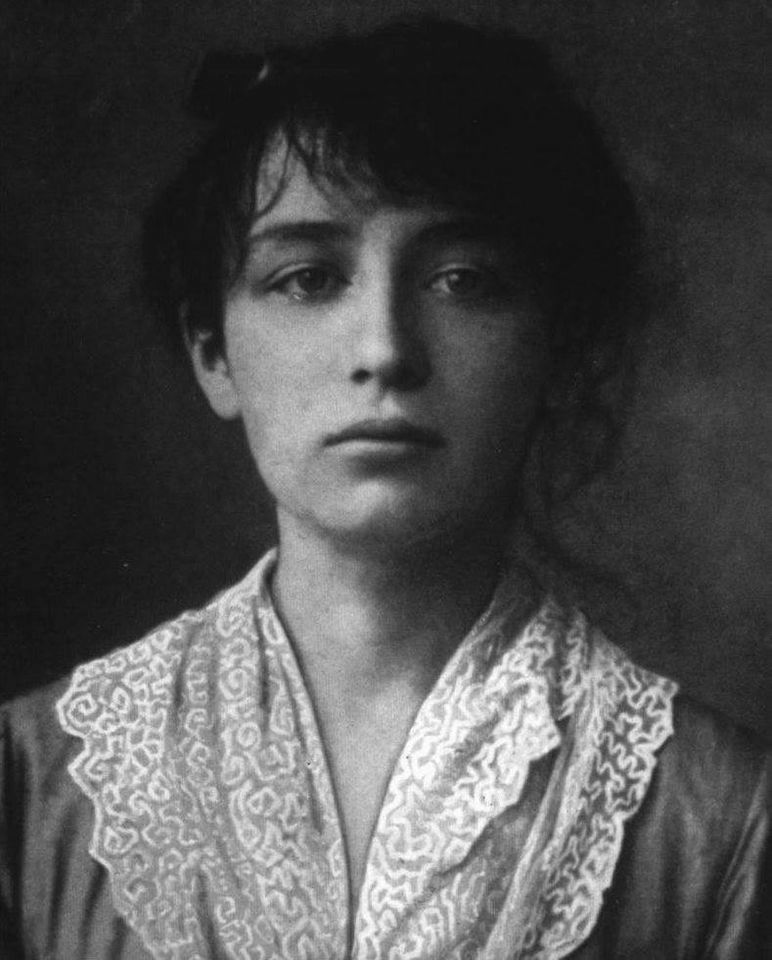 Camille Claudel1864-1943=sculptor who became the lover of Auguste Rodin.Most agree she was an outstanding genius(more talented than Rodin)who, starting w wealth,beauty,iron will&amp;a brilliant future even be4 meeting Rodin,was never rewarded&amp;died in loneliness,poverty,&amp;obscurity.