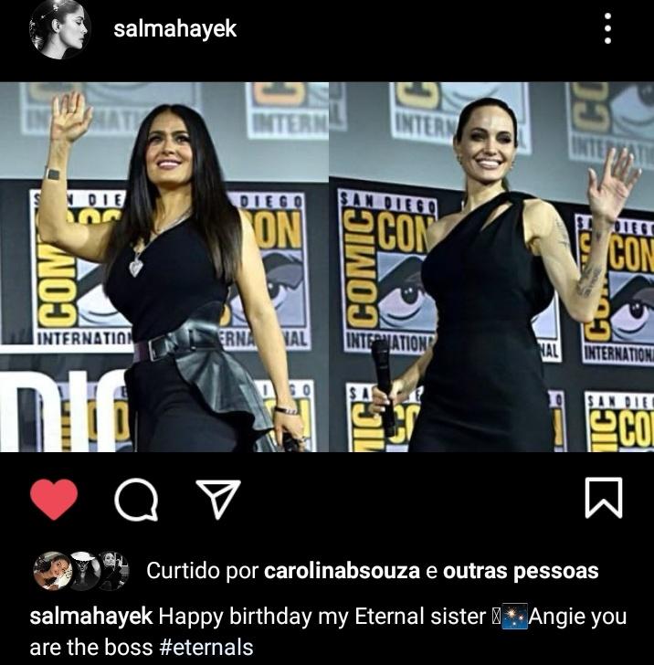 Happy Birthday Salma Hayek, muitas bênçãos, te amo muito cr. tua amizade com a Angie é tudo pra mim.  