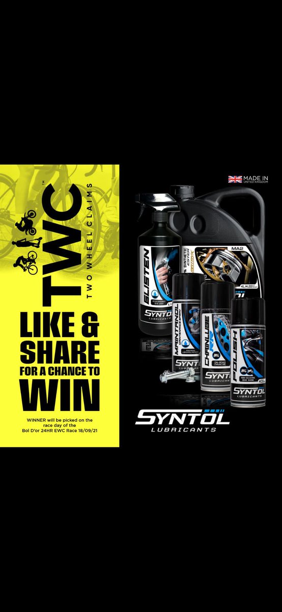 ClaimTwo's tweet photo. We have teamed up with the team @SyntolLubricant who are offering our followers the chance to win an amazing care package.
To be in with a chance of winning make sure you complete these steps 
1. following both us and Syntol on Instagram - info there
2. like this post and retweet https://t.co/HYsuNosQsp