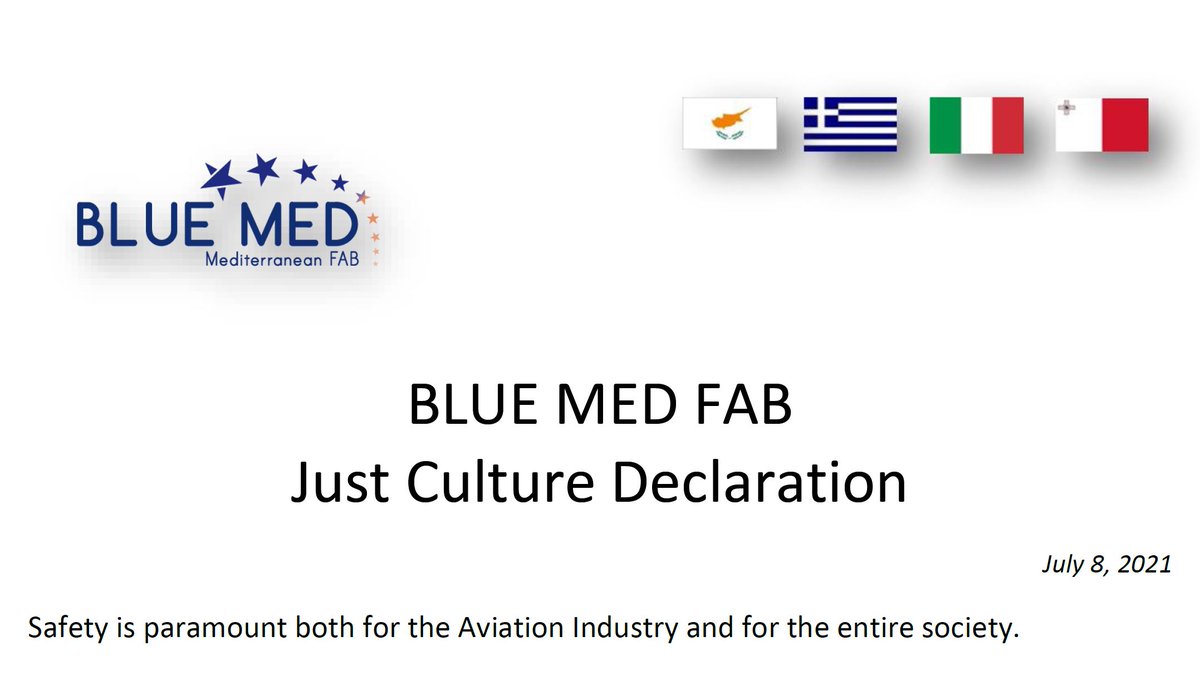 ATCEUC and the other European ATM PSOs have signed with the CAAs and ANSPs operating in Cyprus, Greece, Italy and Malta a Joint Declaration to support at the BLUE MED FAB level the maximum level of compliance with the requirements issued in Regulation 376/2014