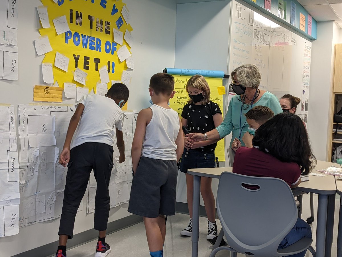 jim_angelo_1969's tweet photo. Enjoyed hearing JSES students share their classroom design ideas! Best part was the reflection discussion: "I'm fine if our design doesn't get picked. I just really enjoyed the process." @JSESprincipal @EliMistretta @fcpsk12 @DaveSovine @LinMF19 #JSESINSPIRES https://t.co/5Bocci47nz