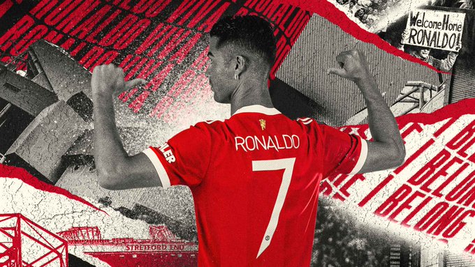 MUnitedFR's tweet image. OFFICIEL ! Cristiano Ronaldo est le nouveau n°7 de Manchester United ! #MUFC