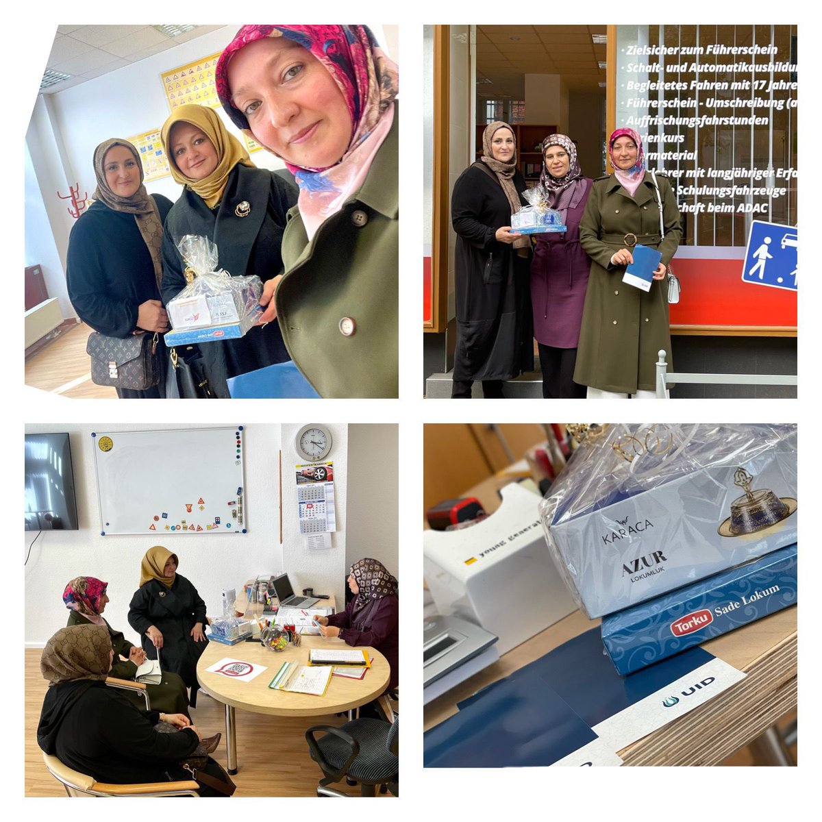 u_i_dwomenhq's tweet photo. UID Berlin Bölge KK Başkanı Hümeyra Çiftçi ve UID Berlin Teşkilatlanma birim Başkanı Selma Elicekli ile birlikte Tempelhof’da Fahrschule T-Damm şoför okulunun sahibi ve sürücü kursu öğretmeni Yasemin Kaya Hanım’ı ziyarette bulundular.
Fahrschule T-Damm
#UIDWomen
#UIDBerlin https://t.co/UsueaeY9nv
