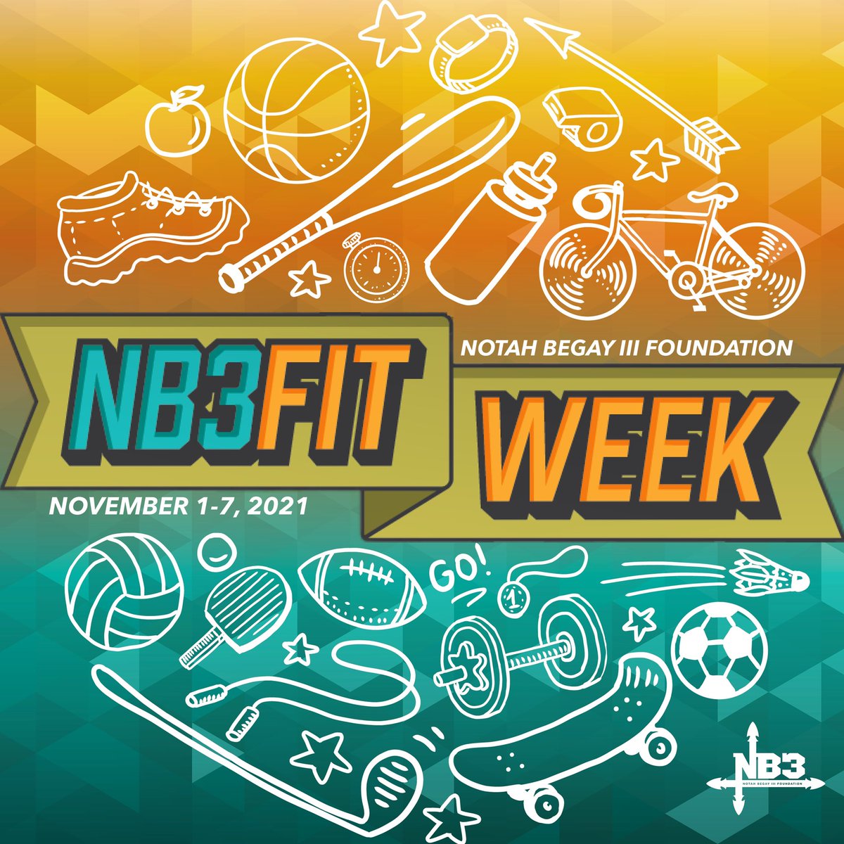 NB3Foundation's tweet photo. Who’s ready for #NB3FITWeek ?✨November 1-7✨a week dedicated to Native youth health and fitness!
We’re calling on tribes, Native-led organizations, schools, families and groups to host a fitness 🏃🏽♂️or health awareness event during the week!
https://t.co/PeSxhJTt3K https://t.co/jZBGnmPmzs