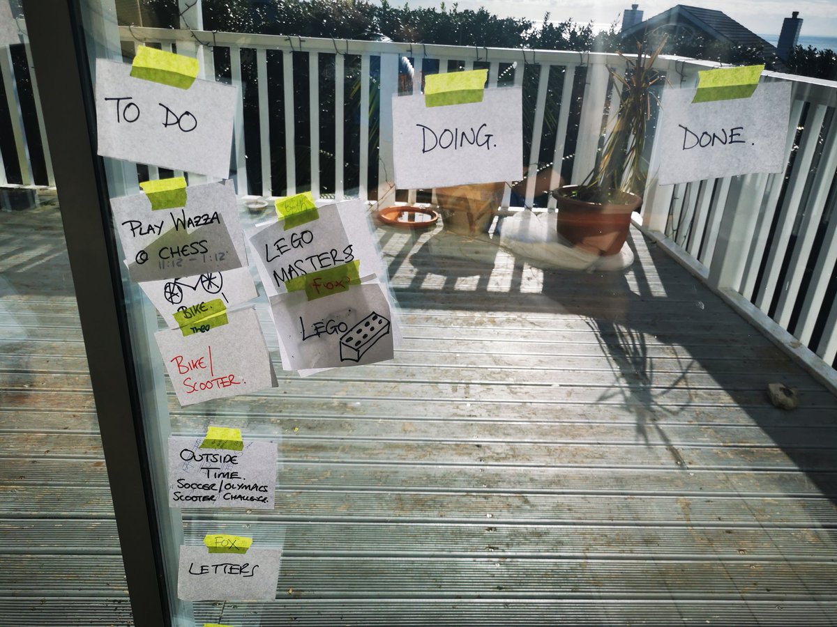 CreateLPnz's tweet image. Home school kanban has created more agency and allows us to plan our day.