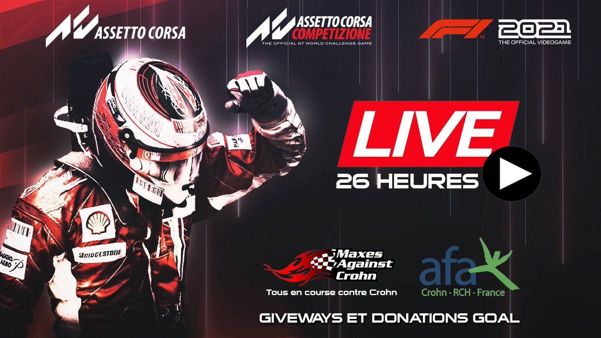 Dans 22h notre live commence, trop hâte de vous voir avec nous ! 

(hâte de voir qui va gagner le playseat 👀)