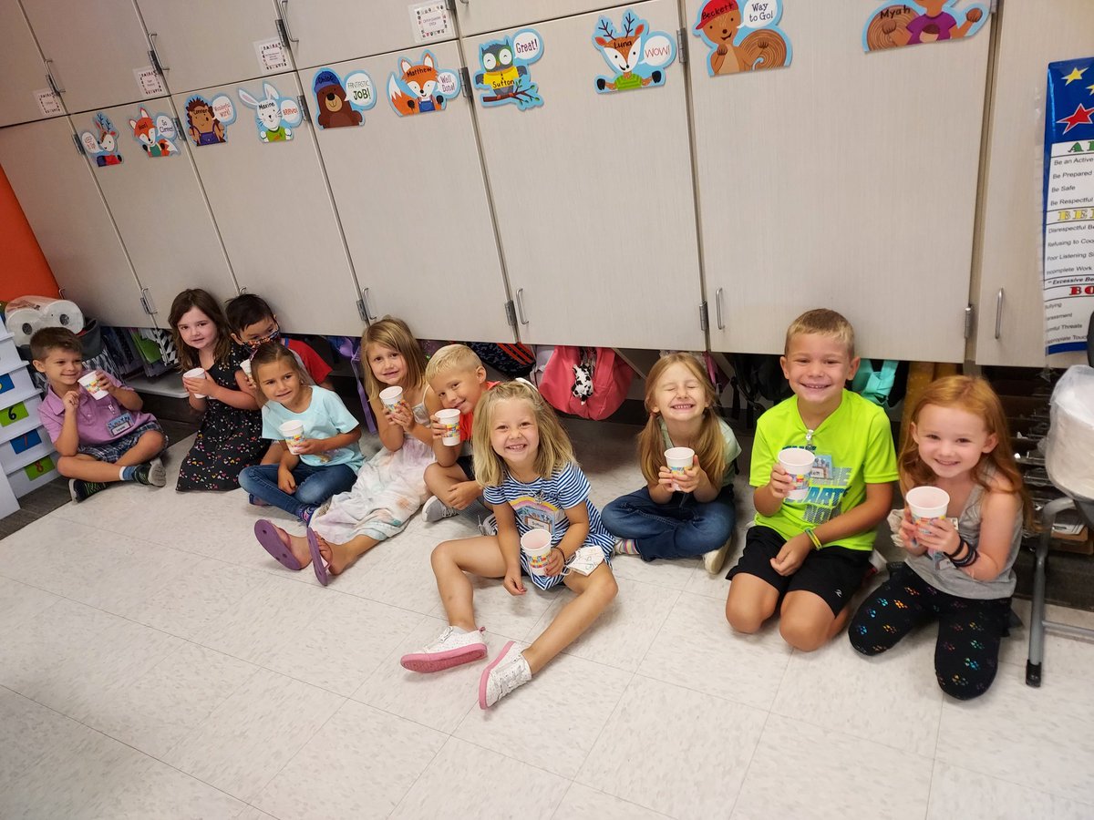 Having some Jitter Juice to keep those jitters away!  <a href="/KMElem/">KM Elementary School</a>