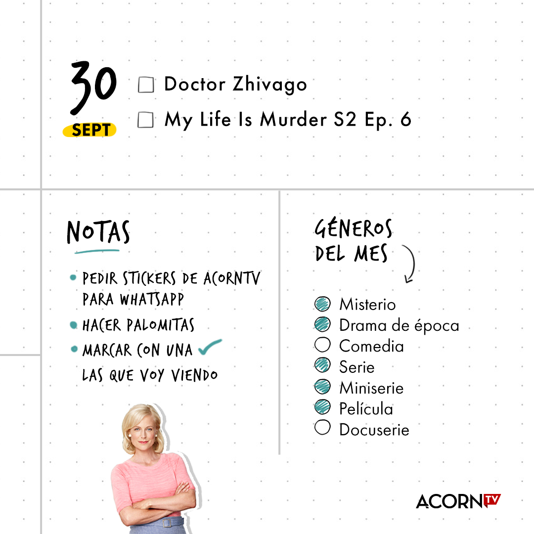 Popkinema's tweet image. #Entretenimiento | Este septiembre @AcornTVLATAM la plataforma de streaming de #AMCNetwork, se llena de drama, acción y sobre todo misterio