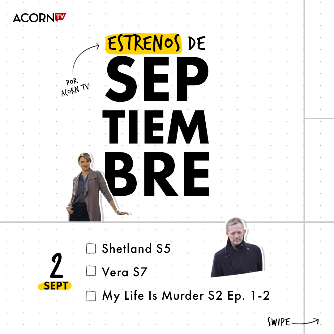 Popkinema's tweet image. #Entretenimiento | Este septiembre @AcornTVLATAM la plataforma de streaming de #AMCNetwork, se llena de drama, acción y sobre todo misterio