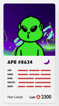 AvaxApesNFT's tweet photo. NEW RECORD SALE

Alien sold for 2300 #AVAX ~100k USD

Congrats @GainzyXBT https://t.co/3sOZnVKMMX