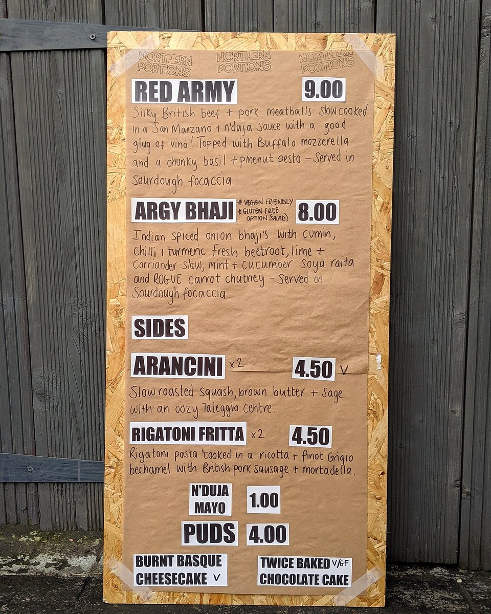 NPTEESSIDE's tweet image. ORANGE PIP MENU 🍊

What you having then? We'll be there from 12 on Saturday, come and show ya faces. @OrangePipMarket