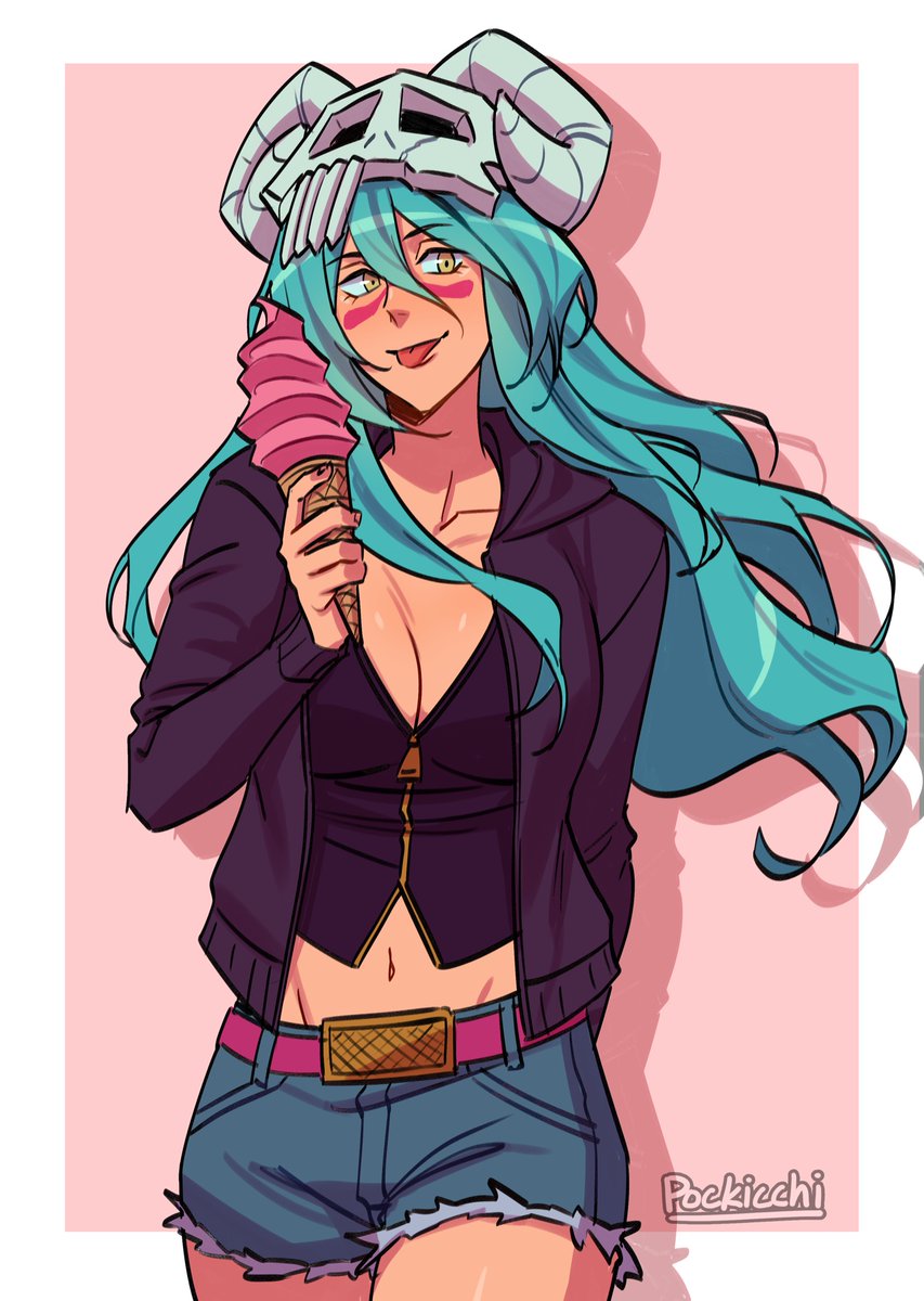 My favorite Arrancar, Nelliel, having something sweet because she deserves it. Thank you <a href="/Pockicchi/">diana🩷</a> for this delightful commission. 😊 

#bleach #fanart 
#commission #nel #nelliel 
#NellielTuOdelschwanck