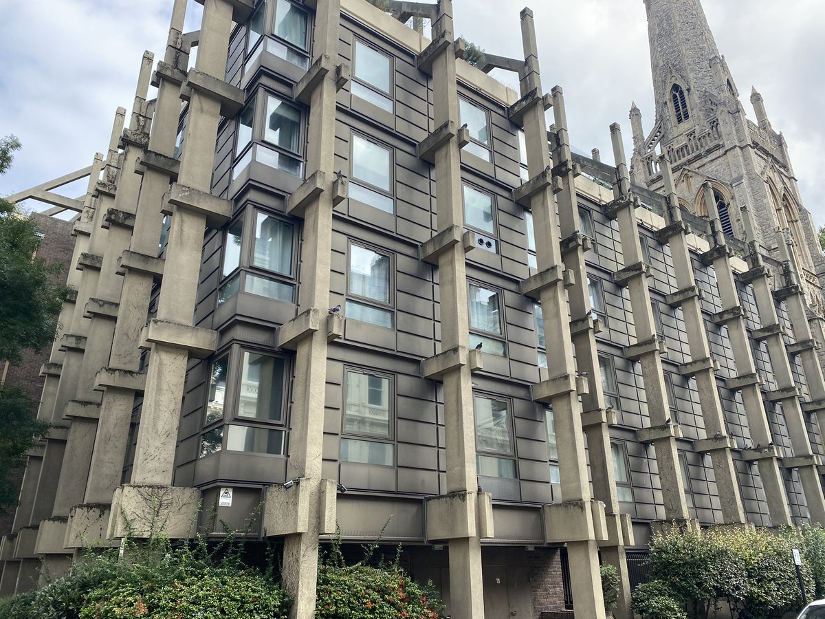 harrypaticas's tweet image. Now there is a #deepretrofit challenge! ‘luxury apartments’ + brutalist exoskeleton + grade II listed #spirehouse #lancastergate - must remember to bring thermal camera back in heating season…
