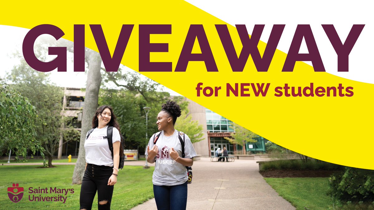 smuhalifax's tweet photo. 🌟 GIVEAWAY time 🌟 We want to get to know new #SMUdents! Introduce yourself as a new Husky and be entered to win one of 4 new SMUdent prize packs, which includes a hoodie, t-shirt, lanyard and travel mug! Learn how to enter 👇 #WorldWithoutLimits https://t.co/DJOfMiPBvv