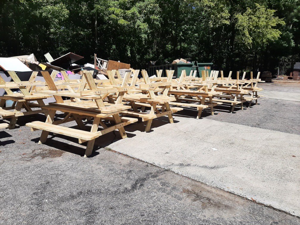 Just in case there was ever a question ... <a href="/chccs/">Chapel Hill-Carrboro City Schools</a> is an all hands on deck community of learners, leaders, and supporters. Phillip, the Lead Carpenter from our Operations team, put together 50+ picnic tables to support outdoor eating and learning in just two days! 🤯