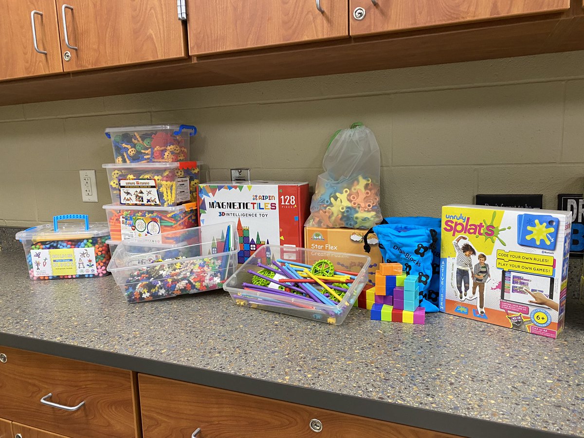 Christmas morning for the elementary STEM program! Looking forward to getting back into collaboration and building with these hands-on items! Camp will be back this summer, too! 🥳🎄🎁 #otsegoknights #STEMeducation #Unrulysplats