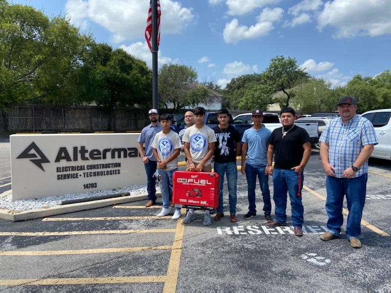 Thank you Alterman, Inc. for providing new Milwaukee M18 tools to our Electrical Program of Study.  Mr. Trevino, his students and South San CTE appreciate your support.  <a href="/MilwaukeeTool/">Milwaukee Tool</a>