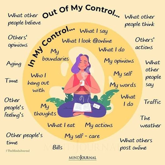 Our sense of control can have a big effect on our mental health. Knowing which areas of our lives are within our ability to change and which aren’t can help make the journey easier.
📸: TheMindsJournal