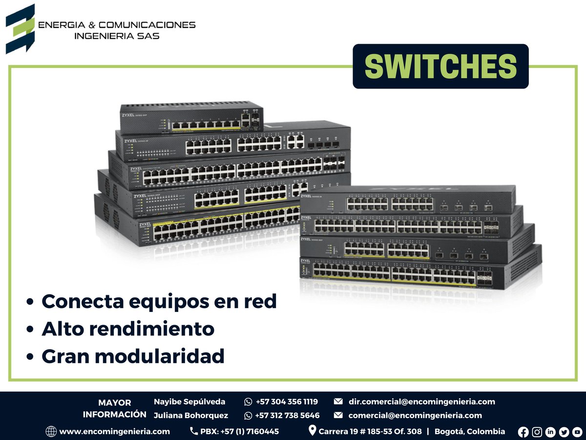Resuelve los problemas de rendimiento en la #red a través de #Switches que son capaces de agregar un mayor ancho de banda, aumentar la #velocidad y reducir el tiempo de espera, administrados por nuestro Partner @extremenetworks
Mayor información: encomingenieria.com