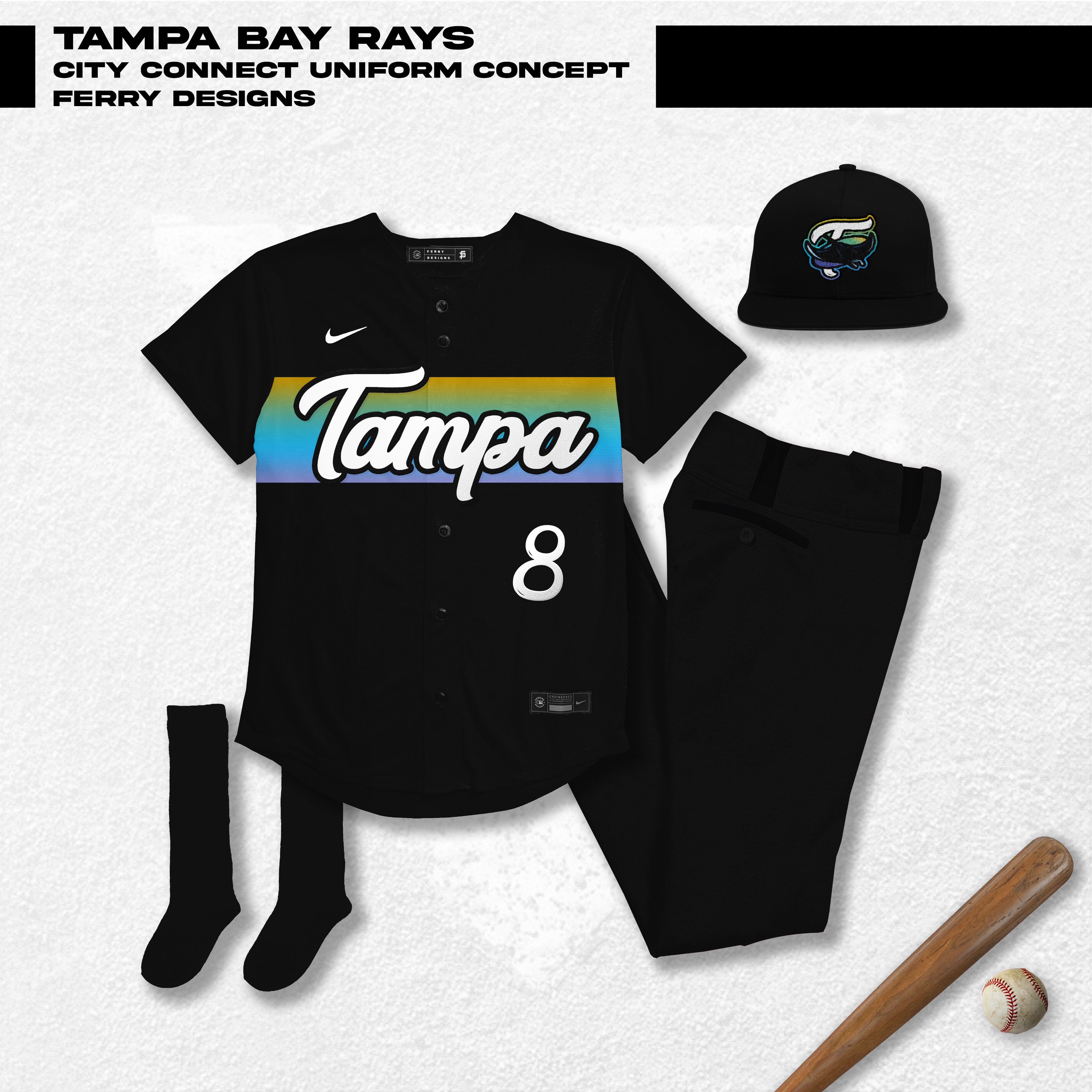 rays city connect jersey concept