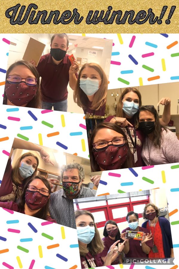 TheChHSLibrary's tweet image. Congrats to our library winners Mr. Armentrout, Ms.Spears, Mr.Tomeo &amp;amp; Ms. Washington. Thanks for supporting the library! We love you all. #winnerwinner #librarylove